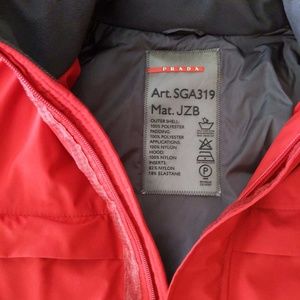 Mens Prada Red Ski Suit- Large
